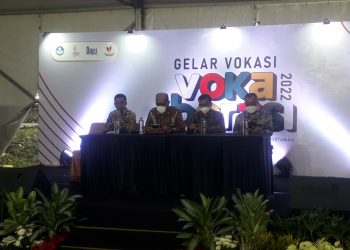 Sekretaris Direktorat Jenderal Pendidikan Vokasi Kemendikbudristek, Wartanto menggaungkan Gerakan Bangga Buatan Indonesia dan peningkatan penggunaan produk dalam negeri.