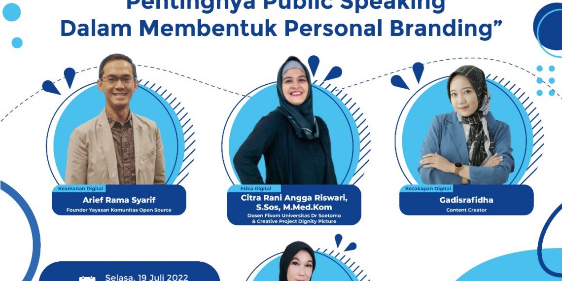Webinar Pentingnya Public Speaking Dalam Membentuk Personal Branding