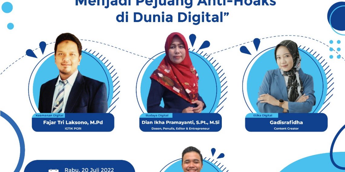 Webinar Menjadi Pejuang Anti-Hoaks di Dunia Digital