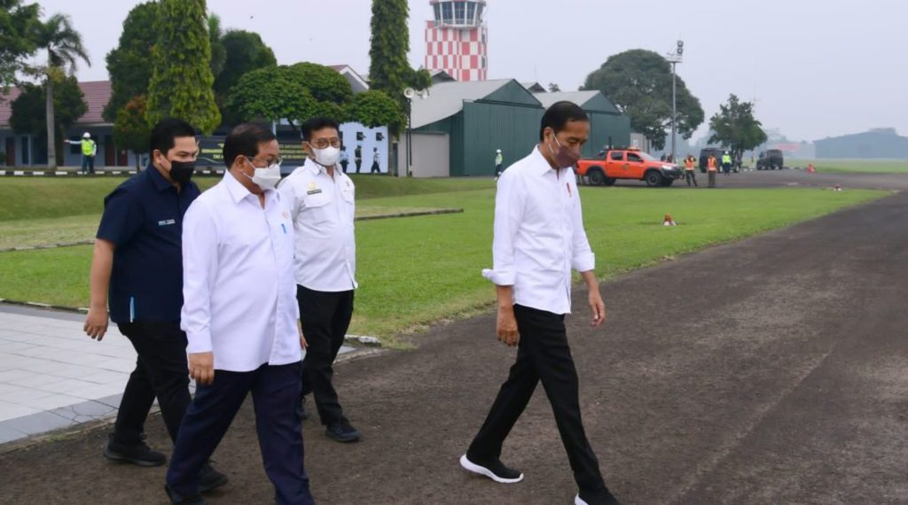 Presiden Jokowi bertolak menuju Subang, Jabar, Selasa (12/07/2022).