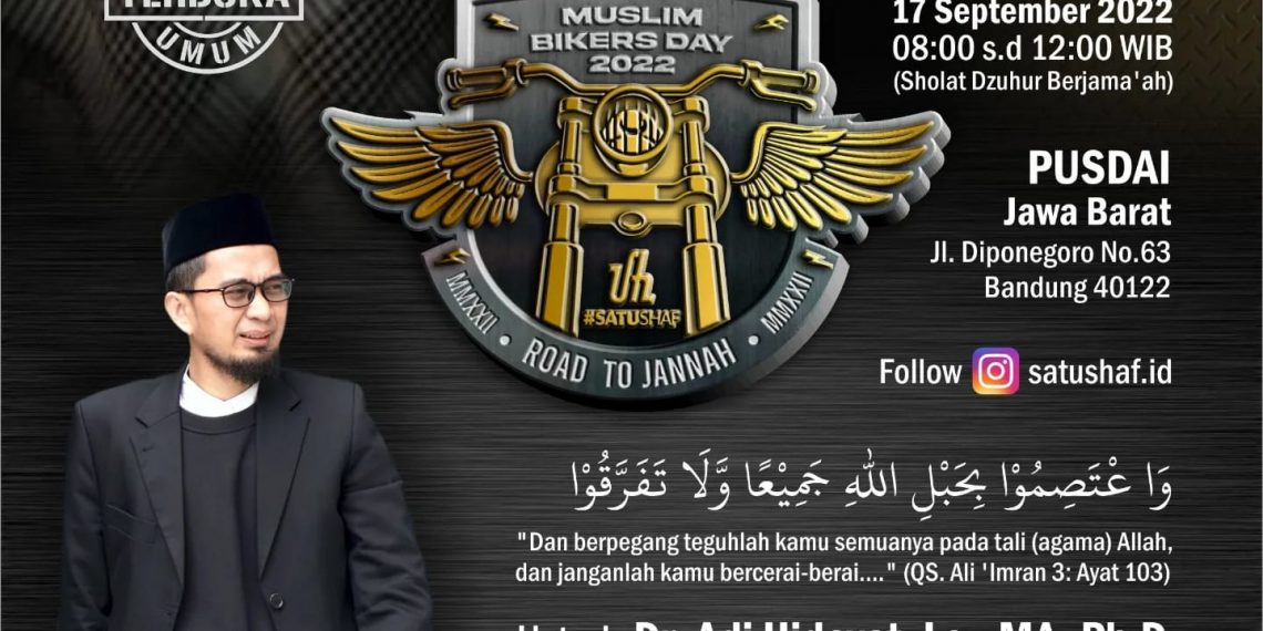 Ribuan Bikers Besok Ngaji Bareng Ustadz Adi Hidayat di Pusdai