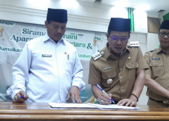 Pemkab – Kemanag Kabupaten Bandung Tandatangani MOU Tertib Admninistrasi Pernikahan, Dadang: Buukan hanya Program
