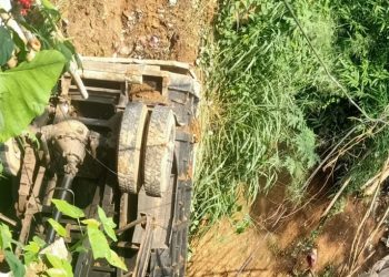 Satu Unit Truk Terjun Kedalam Jurang, Supir Alami Cedera