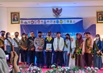 Launching Tujuh Hari Berkarakter (7 Harkat) Cadisdik VII Bagi Siswa Bertepatan Dengan Peringatan Sumpah Pemuda. Foto (istimewa)