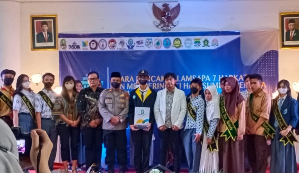 Launching Tujuh Hari Berkarakter (7 Harkat) Cadisdik VII Bagi Siswa Bertepatan Dengan Peringatan Sumpah Pemuda. Foto (istimewa)
