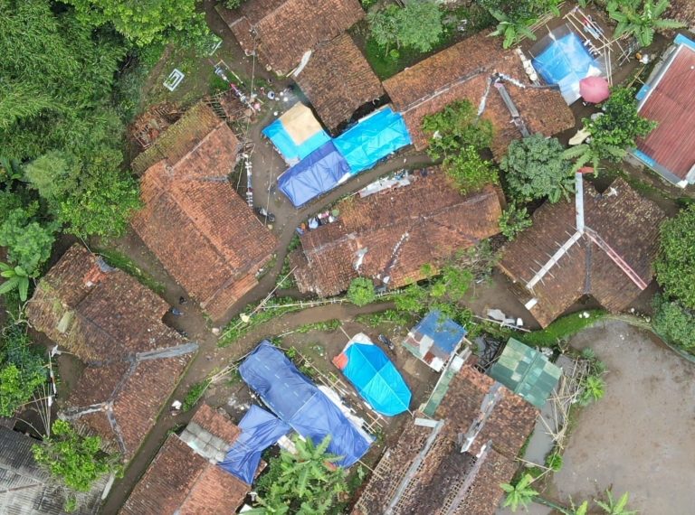 Polisi Kerahkan Tim Drone Sisir Lokasi Pengungsian Warga Terdampak Gempa