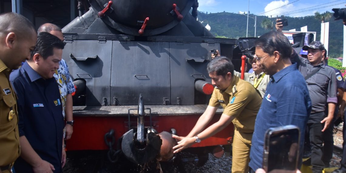 Stasiun Sawahlunto Biofarma, Tandai Reaktivasi KA Wisata Mak Itam