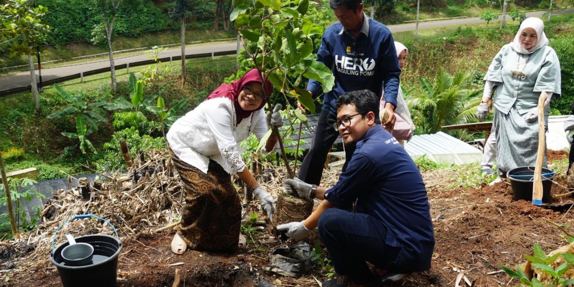 SBM ITB dan PT Indonesia Power Tanam Pohon Produktif dan Tebar Bibit Ikan