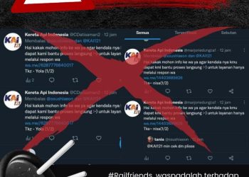 Waspada Akun Twitter Palsu, Perhatikan Tanda-Tanda Akun Resmi KAI Ini