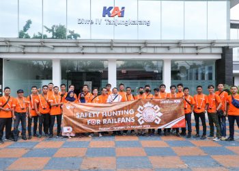 KAI Sosialisasi Keselamatan di Perlintasan Sebidang melalui Kegiatan Safety Hunting