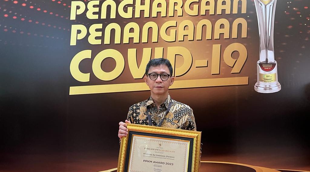 Dukung Pencegahan Covid-19, KAI Dapat Penghargaan PPKM Award 2023