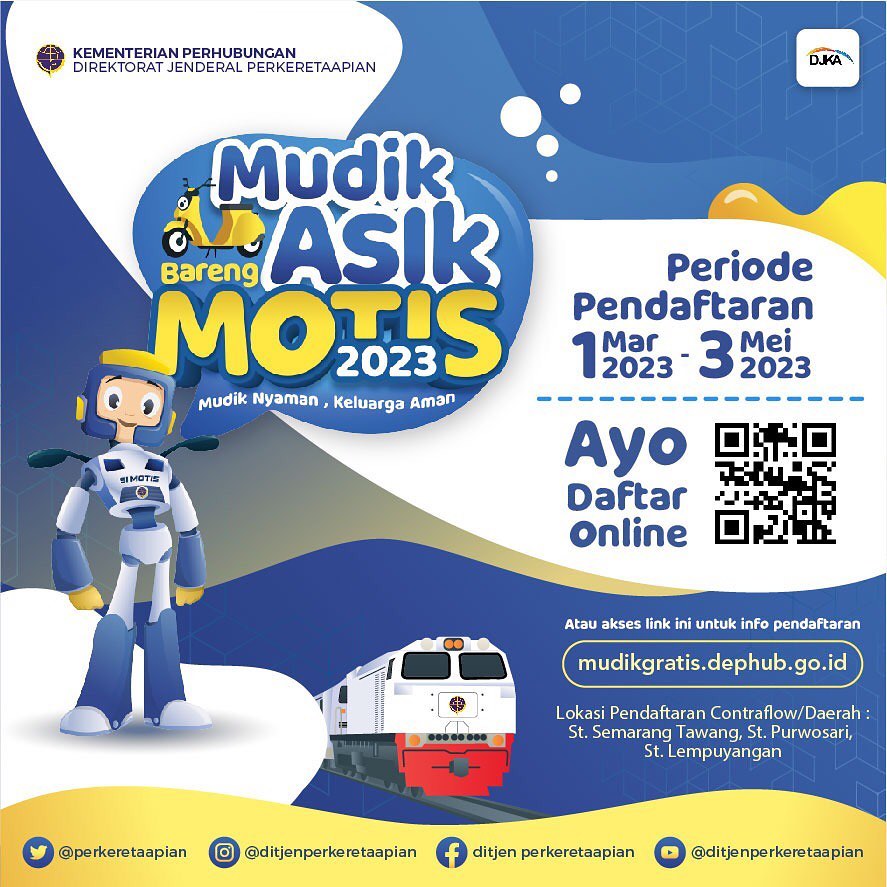 KAI Dukung Program Motor Gratis Yang Digelar DJKA Kemenhub - MADANIACOID