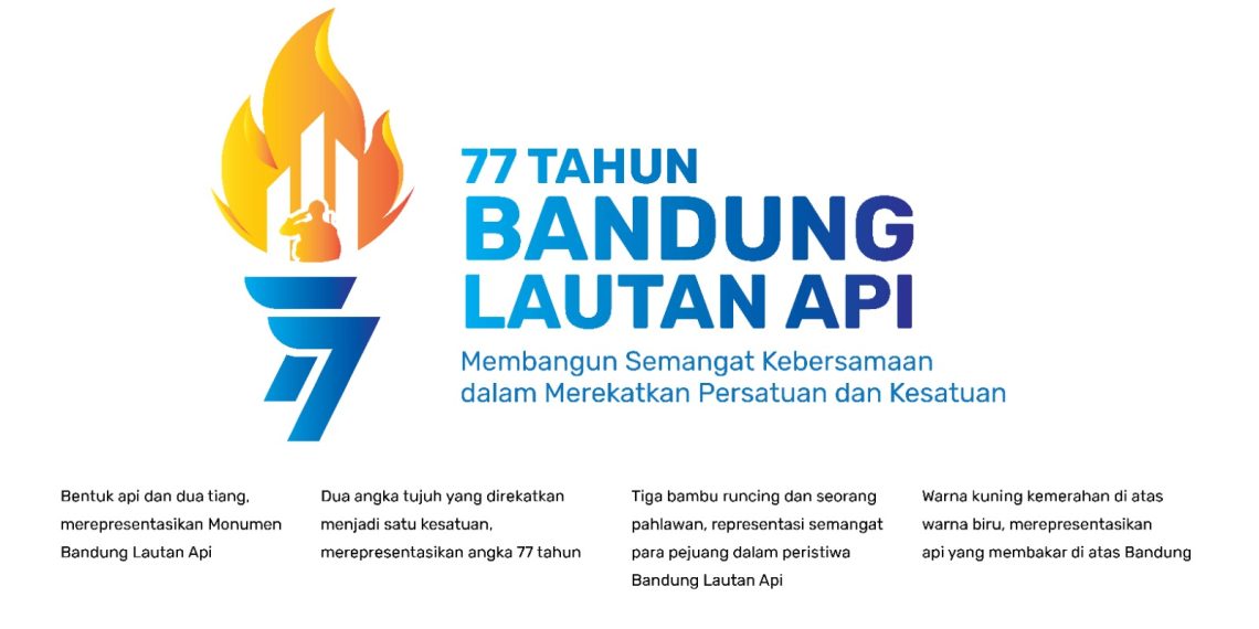 Logo Peringatan ke-77 Bandung Lautan Api Resmi dirilis, Ini Dia Maknanya
