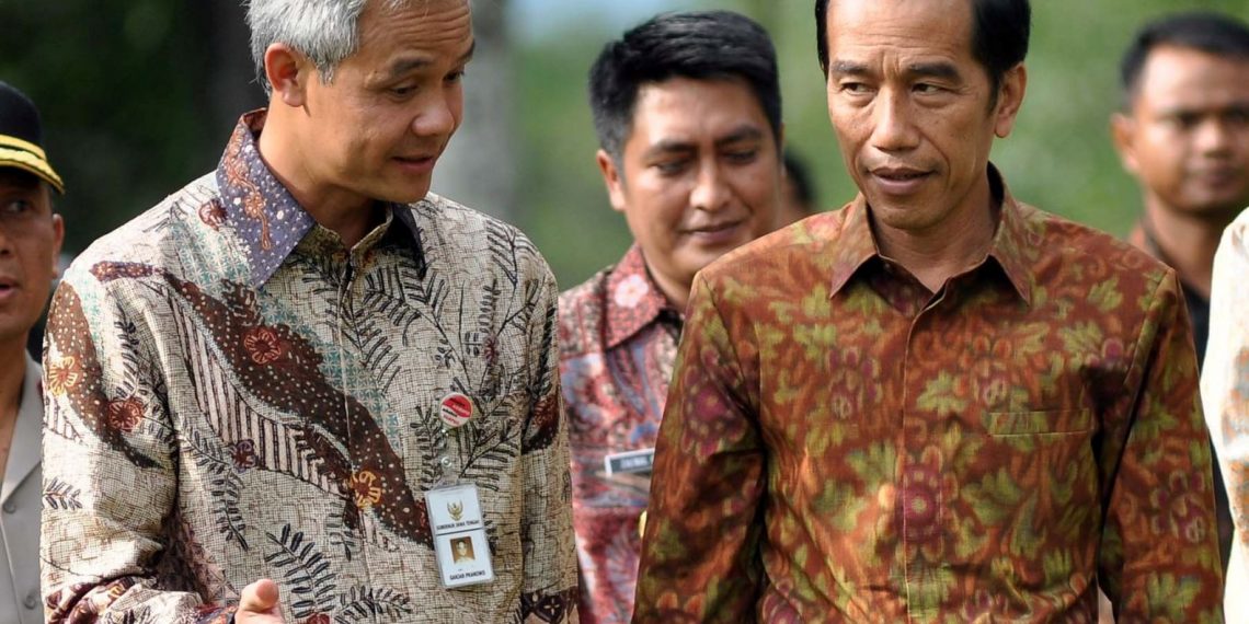 Joko Widodo bersama Ganjar Pranowo