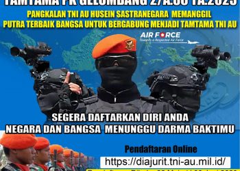 TNI AU Buka Penerimaan Anggota Pasukan Elit, Simak Syaratnya!