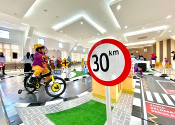 Edukasi Keselamatan Lalu Lintas, Dishub Luncurkan Taman Lalu Lintas Portable
