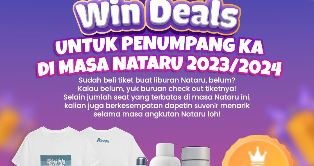 Sebar Suvenir dan Railpoint bagi Pelanggan, KAI Hadirkan Program Double Win Deals