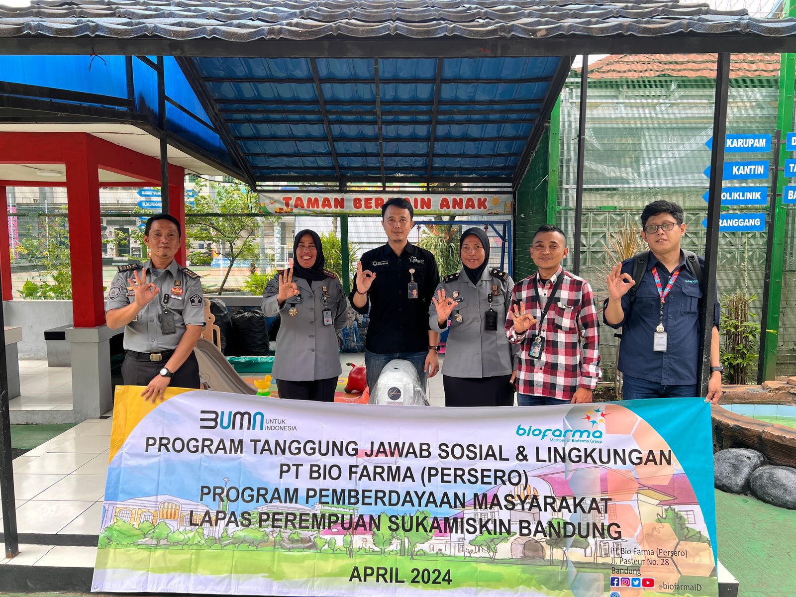 Bekali Masyarakat Binaan Lapas dengan Keterampilaan : Bio Farma Berikan Bantuan Mesin Ke LAPAS Jelekong & Sukamiskin Bandung