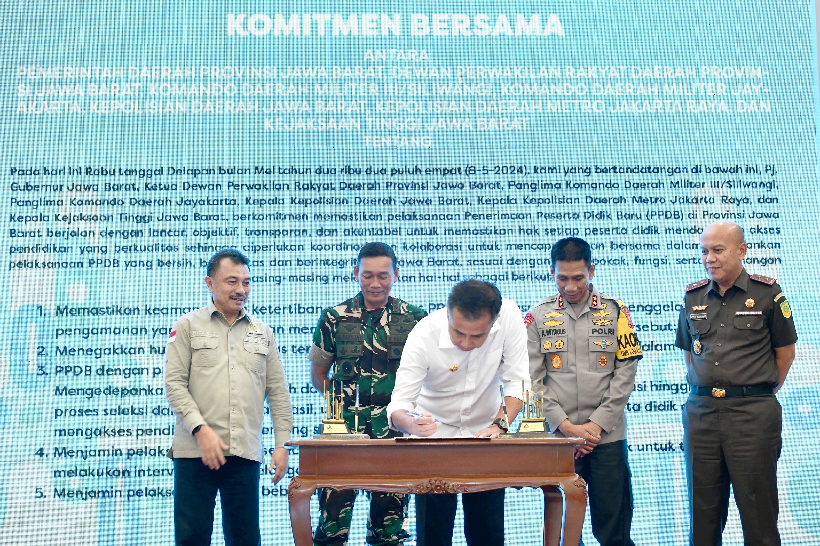 KICK OFF PPDB JABAR 2024, Bey Machmudin Tegaskan Tak Ada Titip Titipan