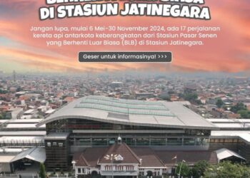 Pembangunan Eskalator di Stasiun Pasar Senen, Penumpang 17 KA Ini Diberikan Opsi Berangkat dari Stasiun Jatinegara