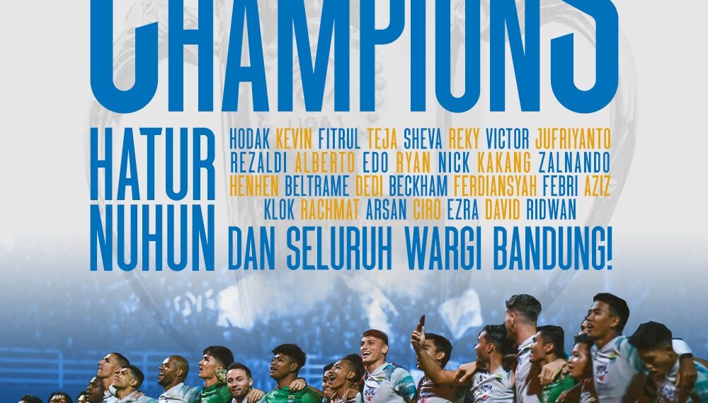 Tekuk Madura United, Persib Bandung Juarai BRI Liga 1