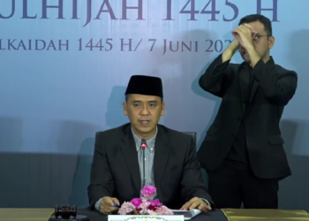 Isbat Penetapan Idul Adha 1445 H/2024 M. (Foto: YouTube Kemenag RI).