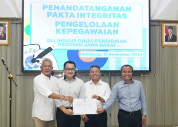 ASN Dinas Pendidikan Jabar Tandatangani Pakta Integritas Komitmen Tata Kelola Pemerintahan