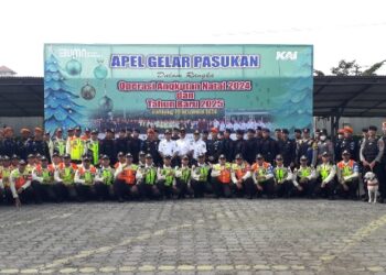 Daop 2 Laksanakan Apel Gelar Pasukan Sebagai Tanda Dimulainya Posko Angkutan Natal dan Tahun Baru 2024/2025