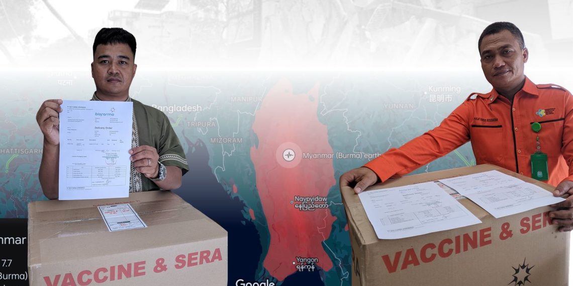 Ini Bekal Bio Farma Untuk TNI dan Basarnas Dalan Misi Kemanusian Ke Myanmar