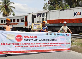 KAI Divre II Sumbar Ajak Pengguna Jalan Tertib dan Disiplin dalam Berlalu Lintas