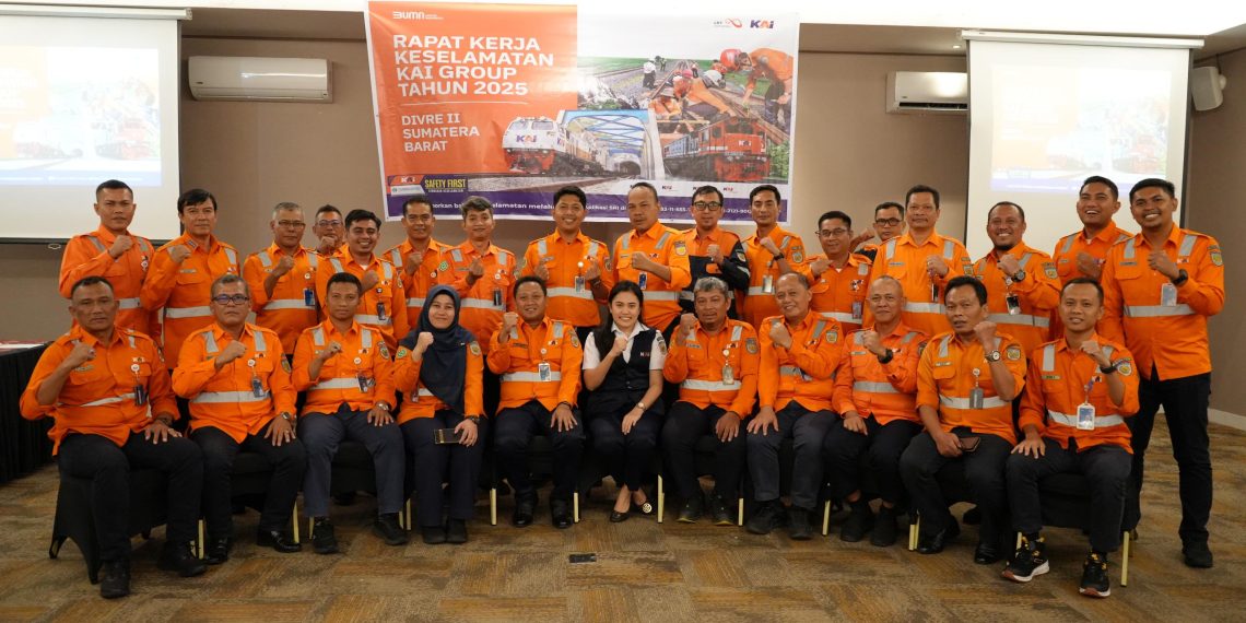 KAI Divre II Sumbar Tegaskan Komitmen Keselamatan Lewat Rapat Kerja Strategis 2025